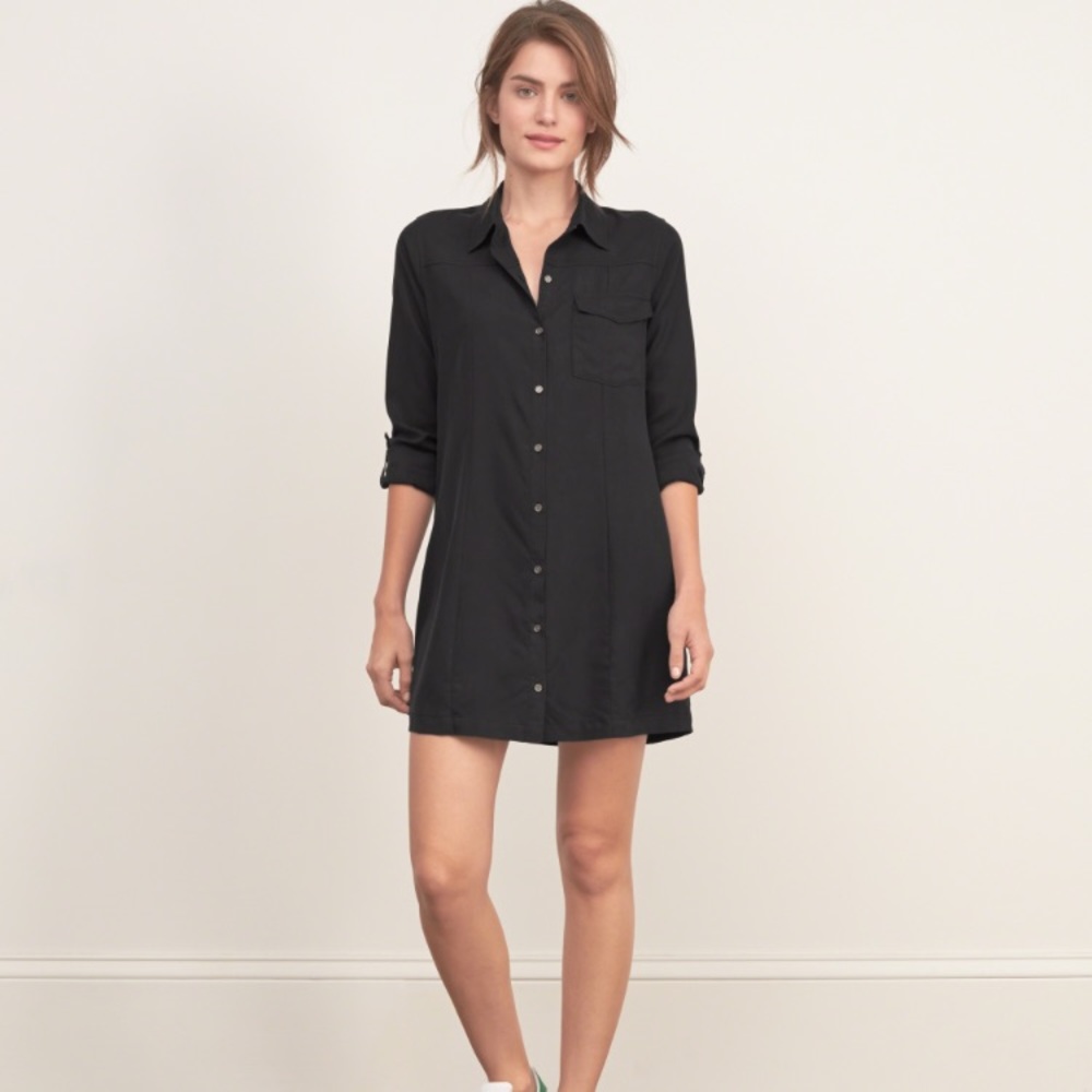 Chic Silk Shirt Dress