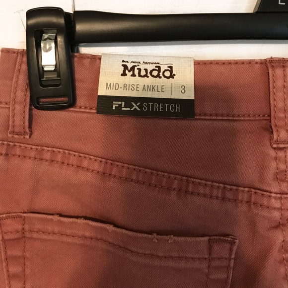 Pink Mid-Rise Ankle Flex Stretch Pants - Picture 4 of 4