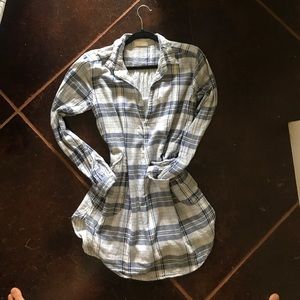 CP Shades Teton Plaid Tunic Dress S