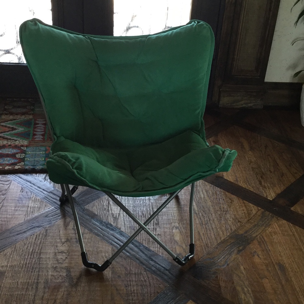 Mint green lounge chair