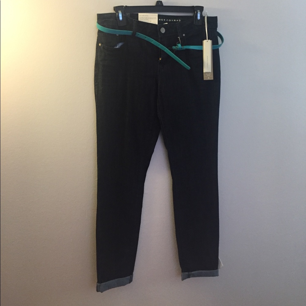 LC Lauren Conrad the cuffed skinny - dark mist