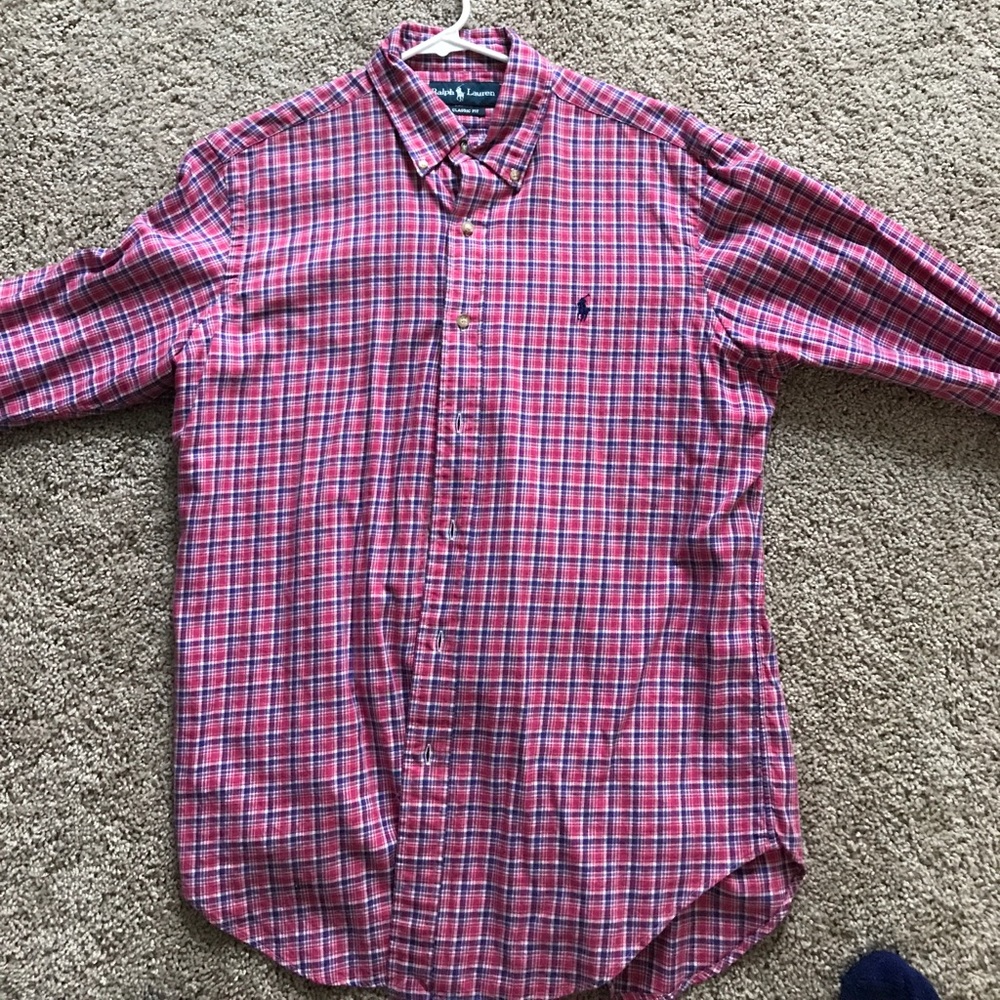 Polo flannel button up