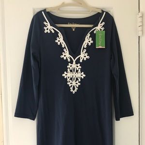 Lilly Pulitzer Navy Marina T-shirt Dress