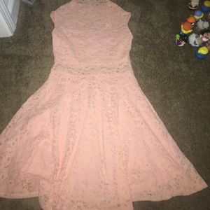 Charlotte Russe Pink Lace Dress