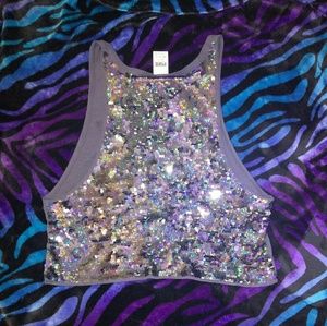 VS PINK Bling Crop Tank