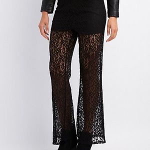 CHARLOTTE RUSSE Black Stretch Pants