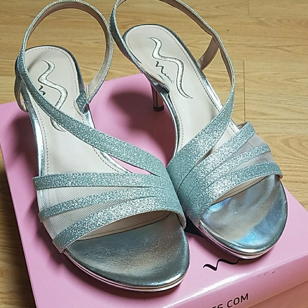 Sold! Silver Sparkle Shoe Size 8