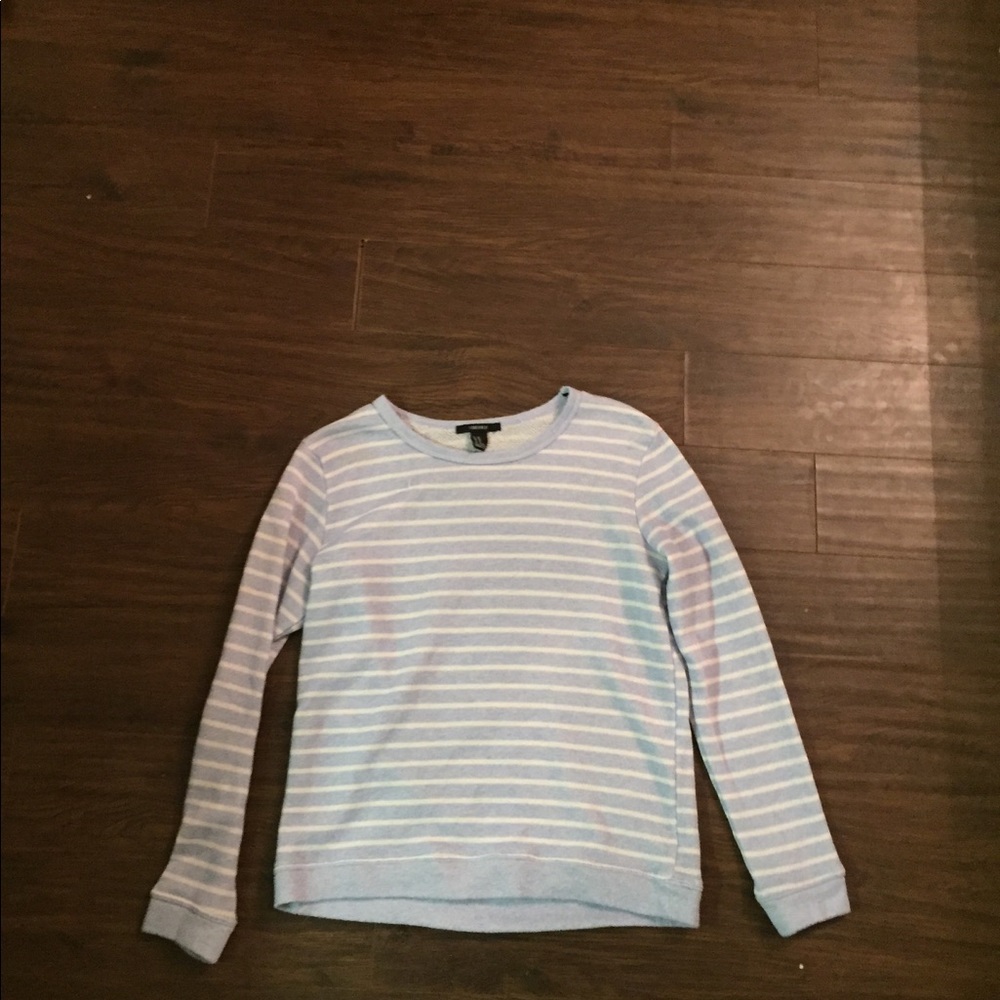 Blue and white stripped sweater