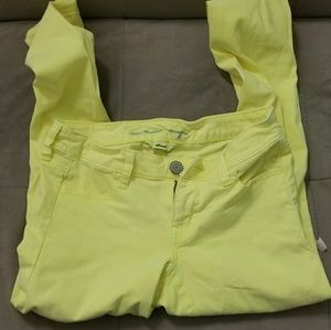 American Eagle Neon Yellow Jeggings
