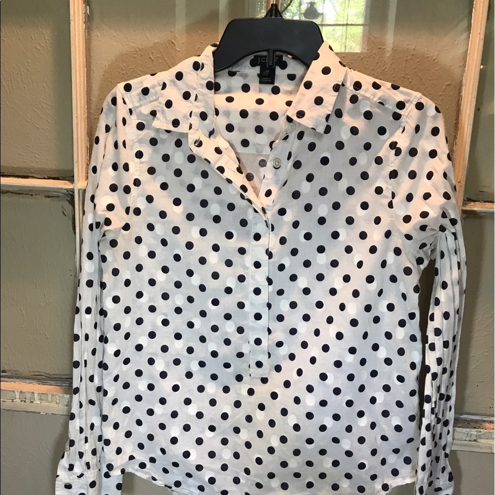 J Crew Polka Dot XS shirt