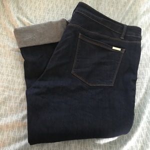 WHBM slim crop jeans