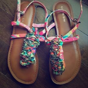 Gianni Bini Pink Summer Sandals