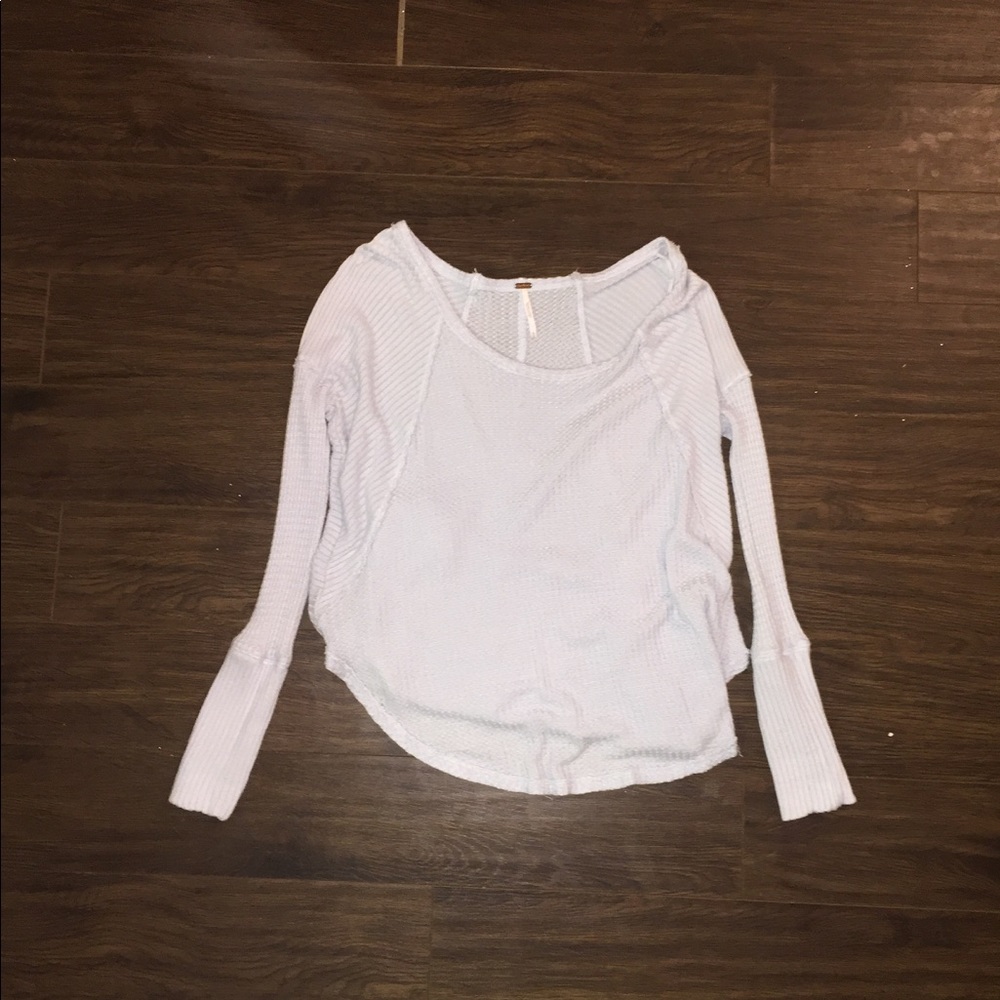 Free people blue super soft shirt