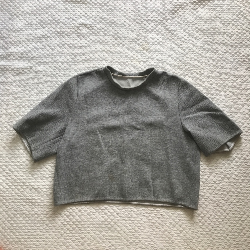 3.1 Philip Lim cropped sweatshirt style top