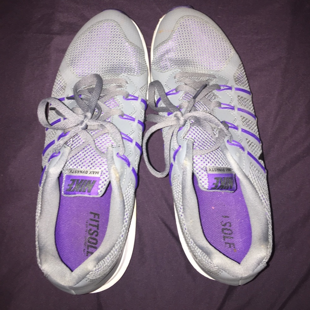 Nike shoes gray, purple, white size 11