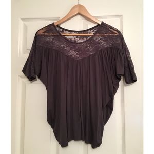 SOLD: Taupe Lace Top