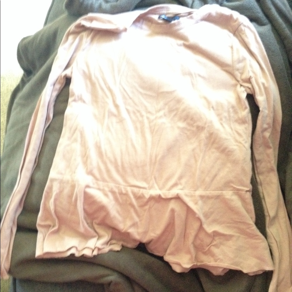 Pale pink/nude long sleeve shirt