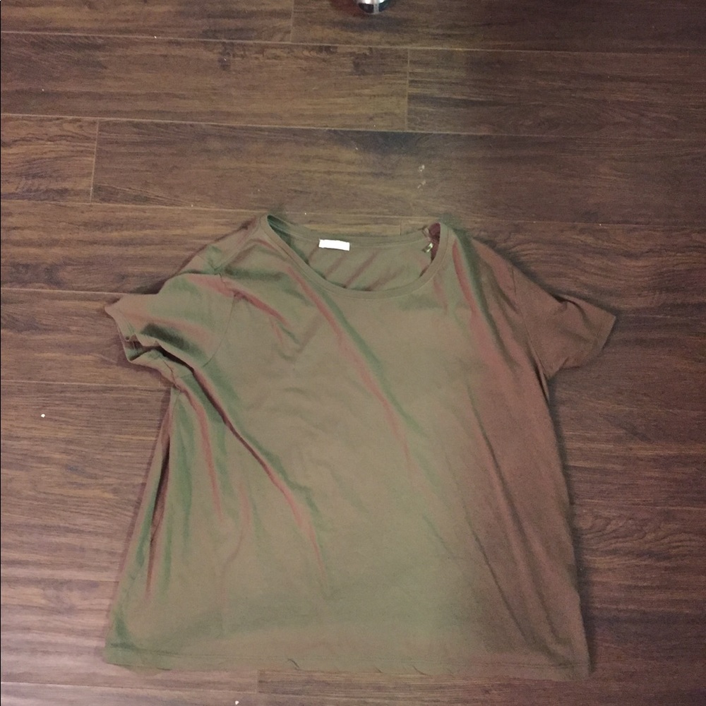 Zara army green shirt