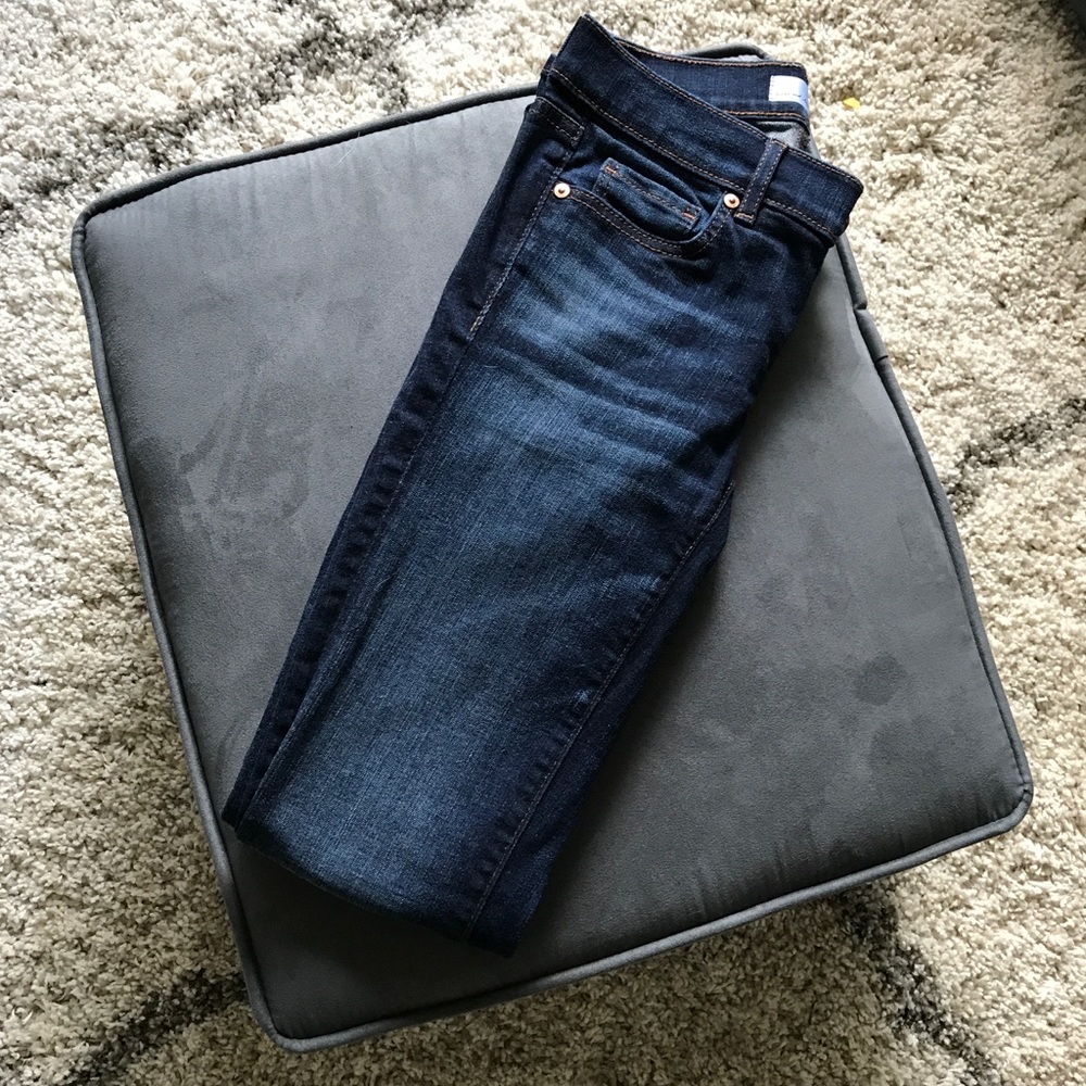 LOFT dark wash modern straight jean