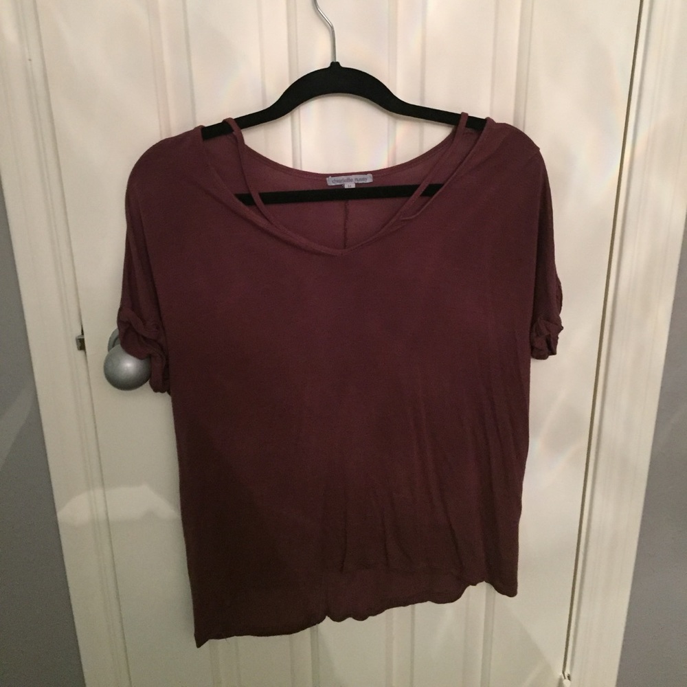 Charolette Russe purple strap top