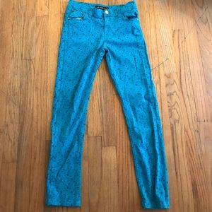 Light blue denim jeans w/ blue stars