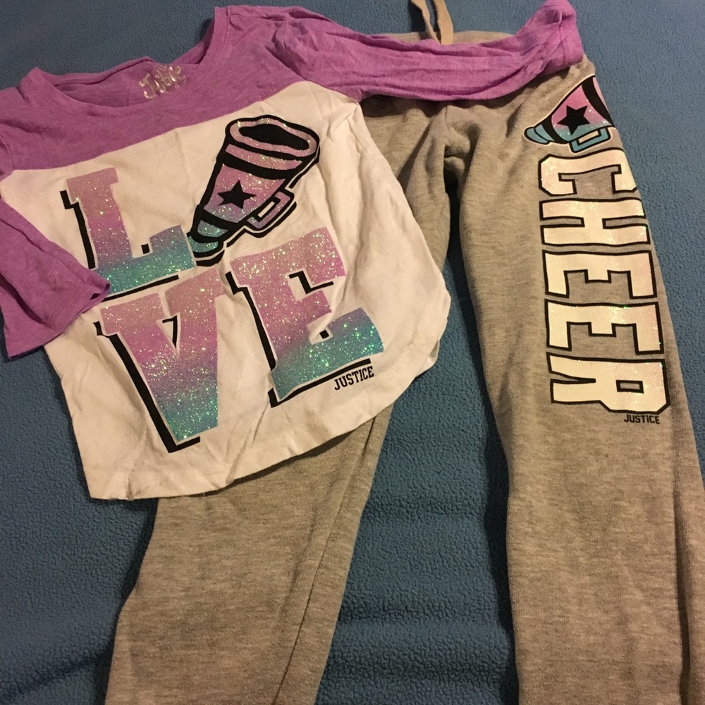 Girl's Justice 2 pc outfit. Size 5. GUC