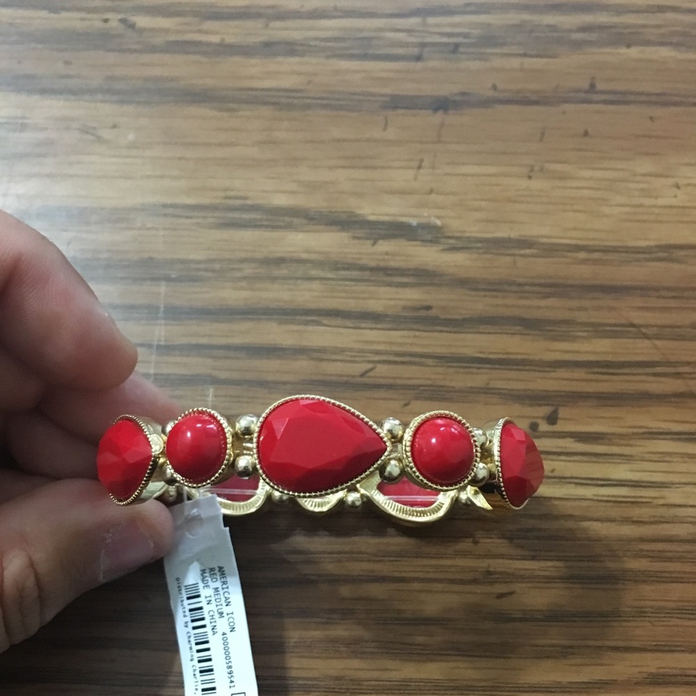 Red stretchy charming Charlie bracelet