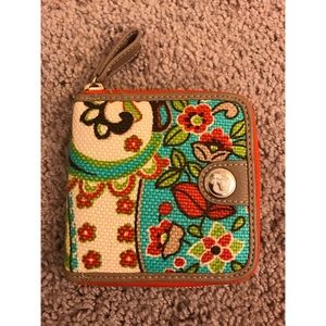 Small Colorful Floral Spartina Wallet