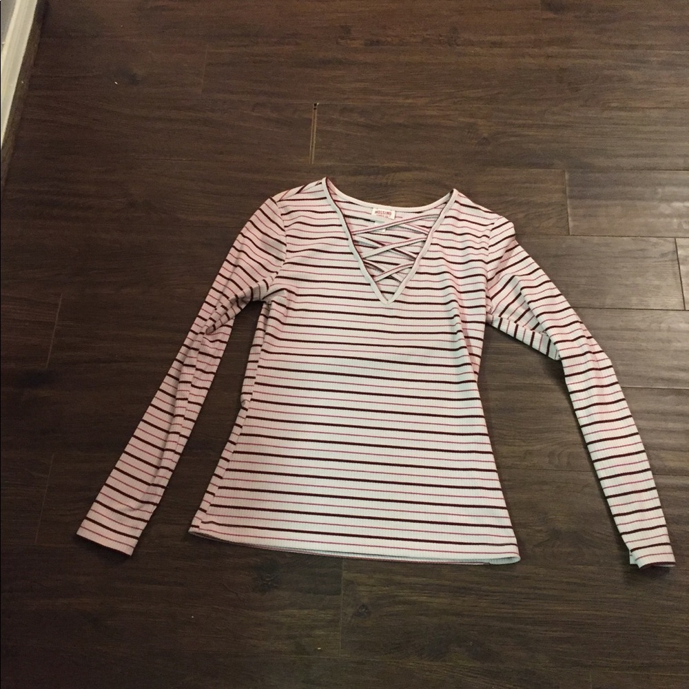 Target pink stripped top