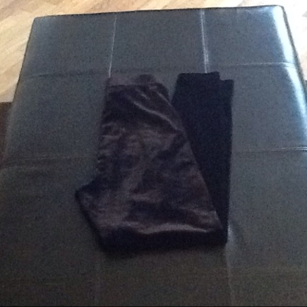 Purple black velvet pant