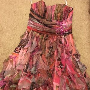 Cache strapless formal dress