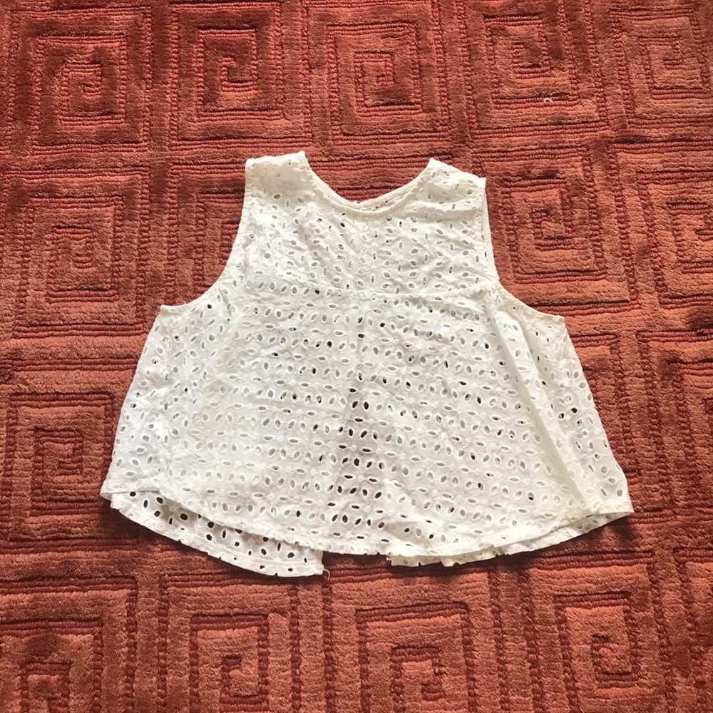 Eyelet crop top from LF boutique