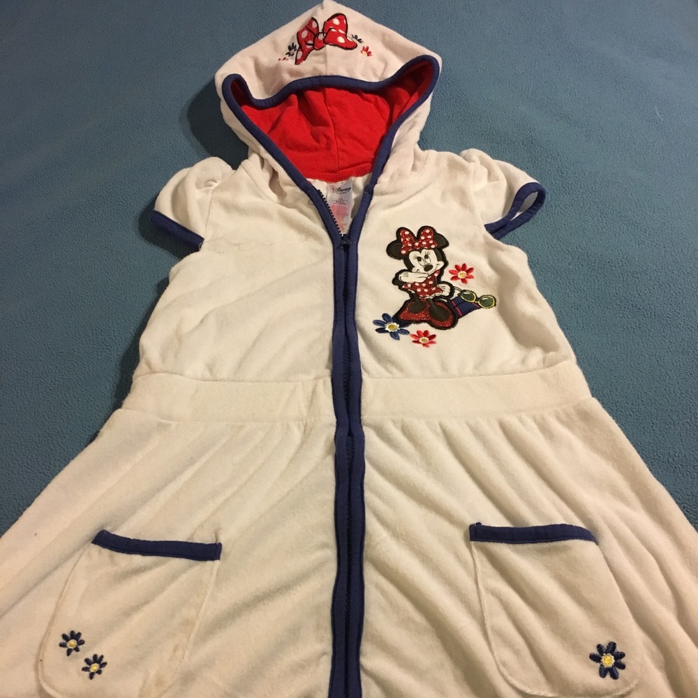 Girl's Minnie Mouse Swim Cover-Up size 7/8.