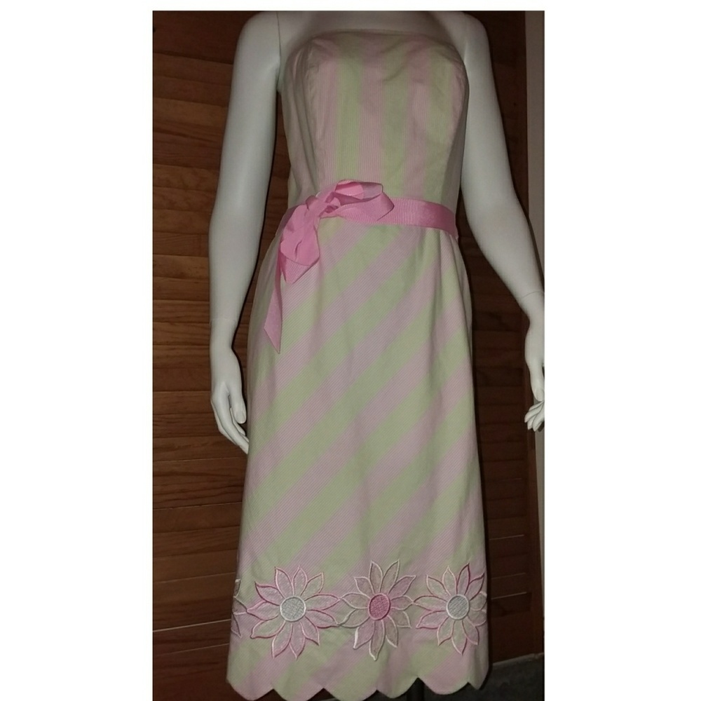 💞Lilly Pulitzer sz 8 strapless dress💞