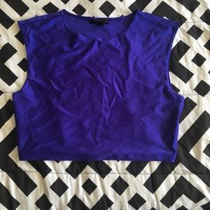 Royal blue crop