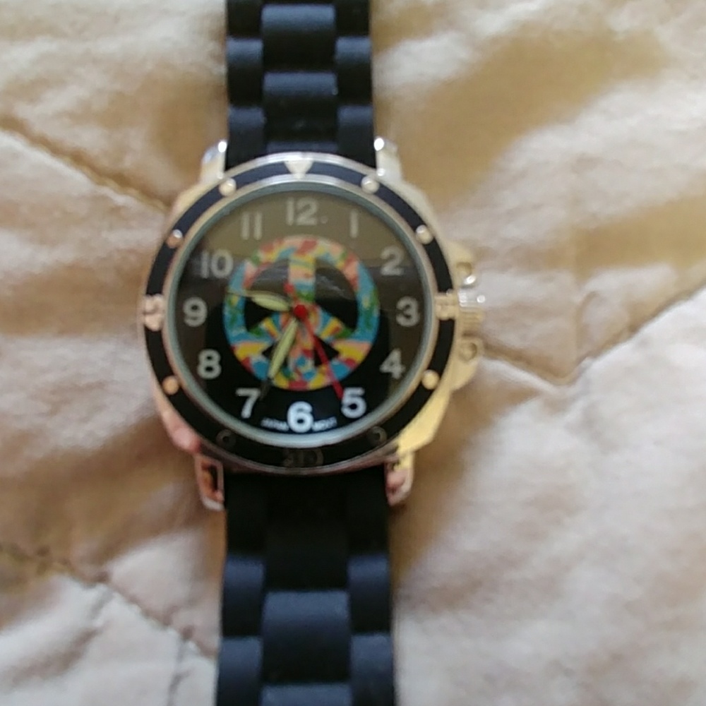 Funky Peace Sign Watch