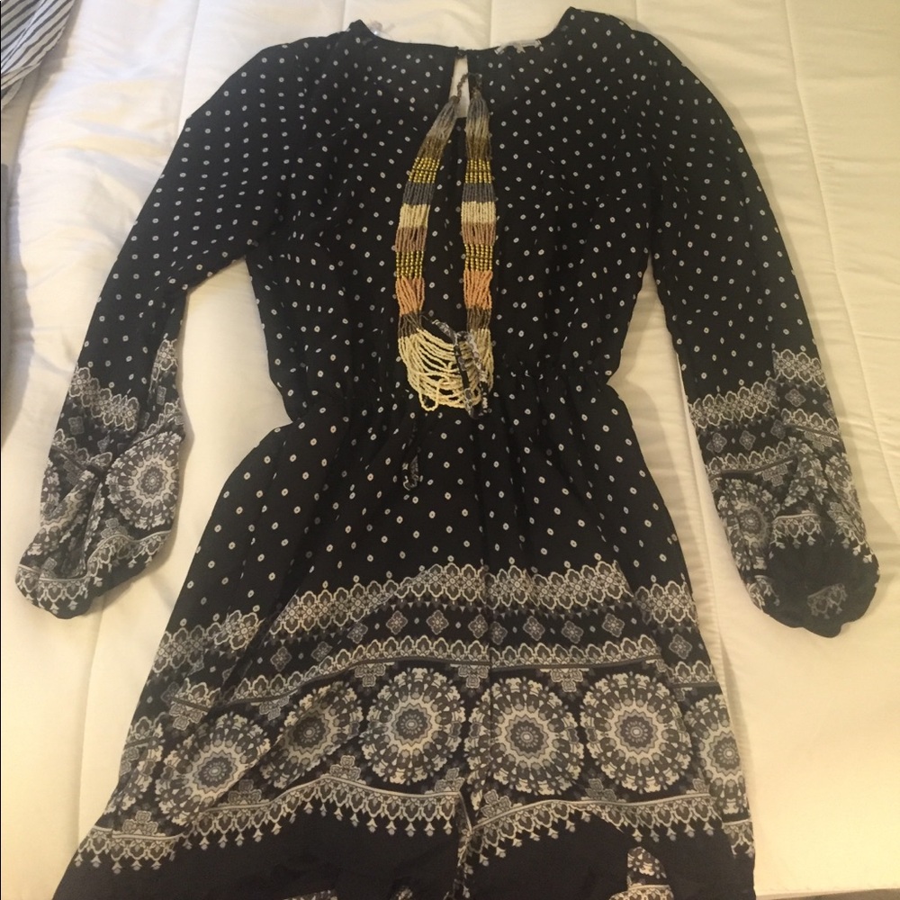 Charlotte russe black and white romper