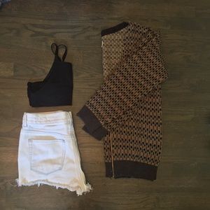 Original Vintage Up-cycled Zipper Cardigan