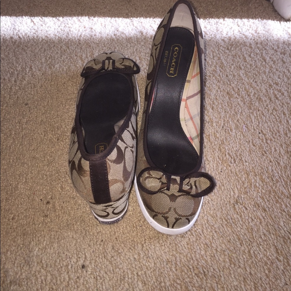 Size 9 Coach Wedges