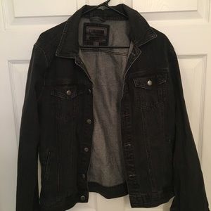 Medium black denim style jacket.