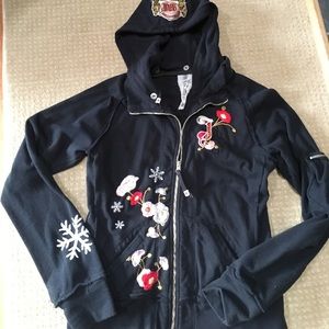 Hooded Sweatshirt skiing motif