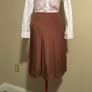 Trenery (Australia) brown pleated skirt