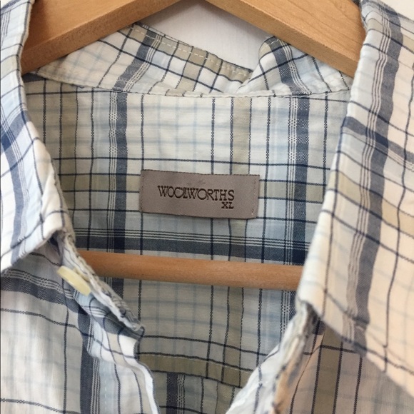 Window pane lightweight s/s buttoned down shirt. - Picture 2 of 2