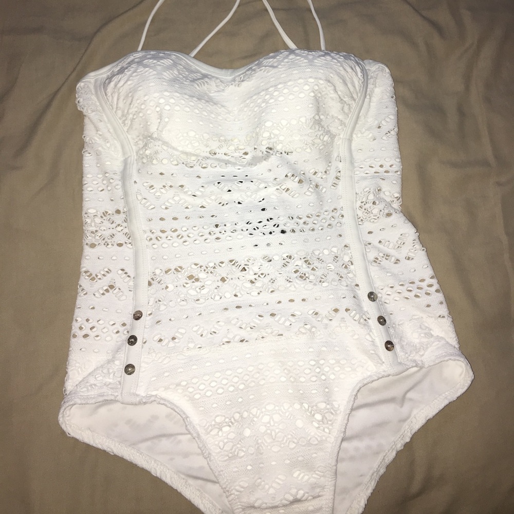 New, white bathing suit
