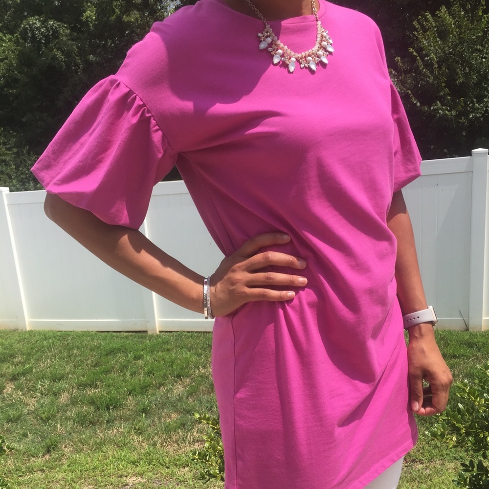 Zara frilled sleeves dress