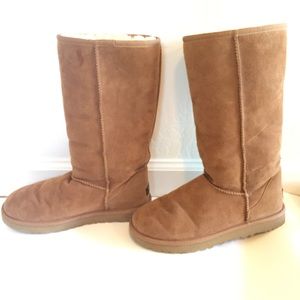 Classic tall chestnut ugg boots size 8