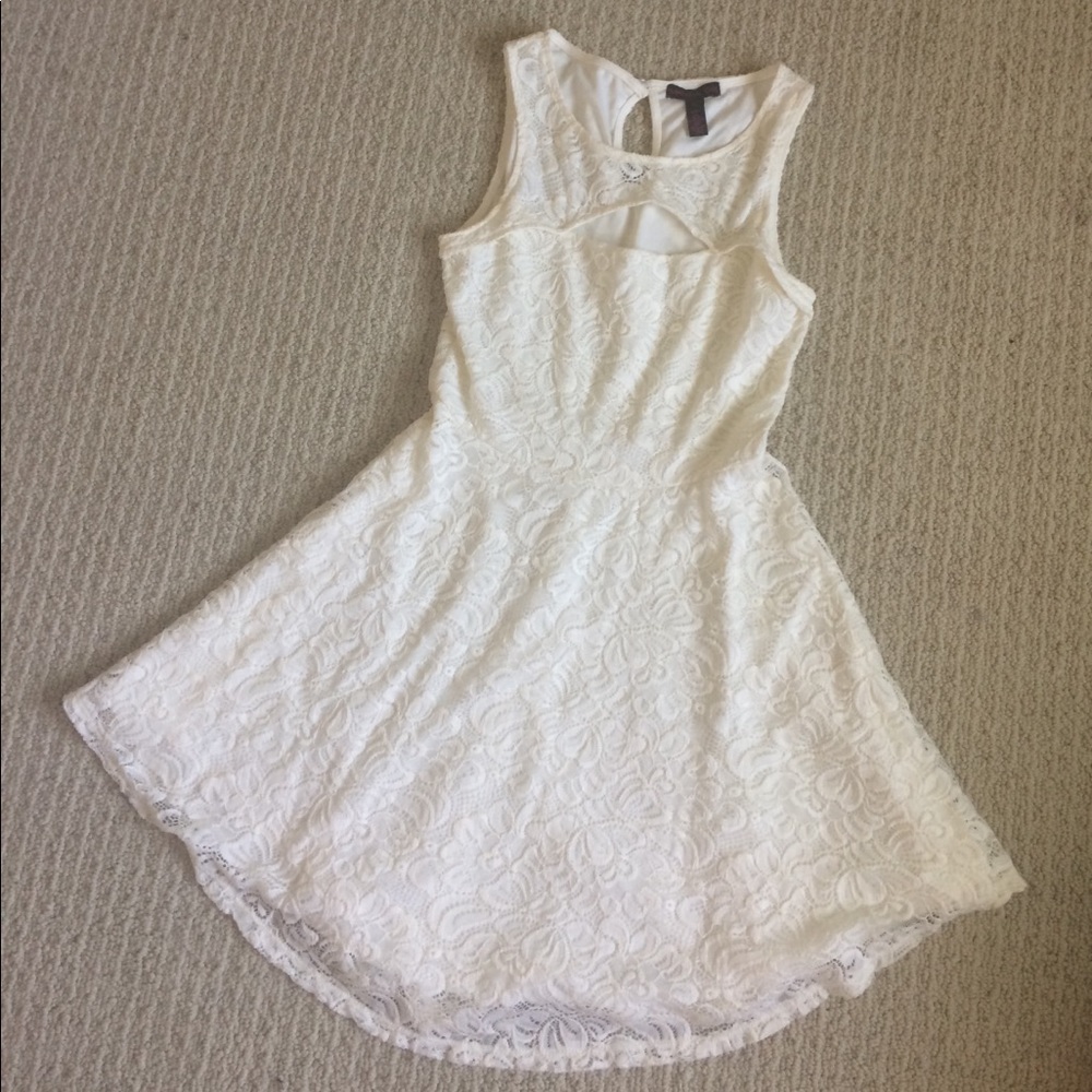 White lace Material Girl dress