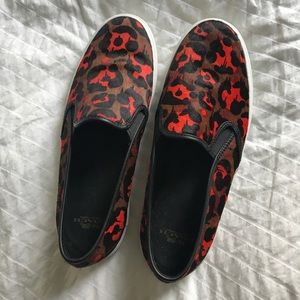 COACH Calf Hair Slip Ons