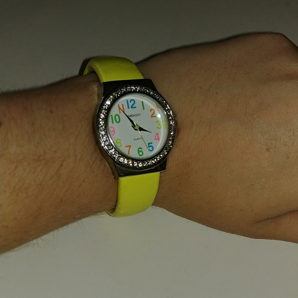 Bright colorful cuff watch
