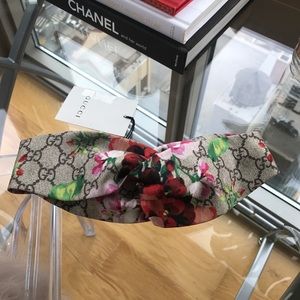 NWT GUCCI SILK BLOOM HEADBAND